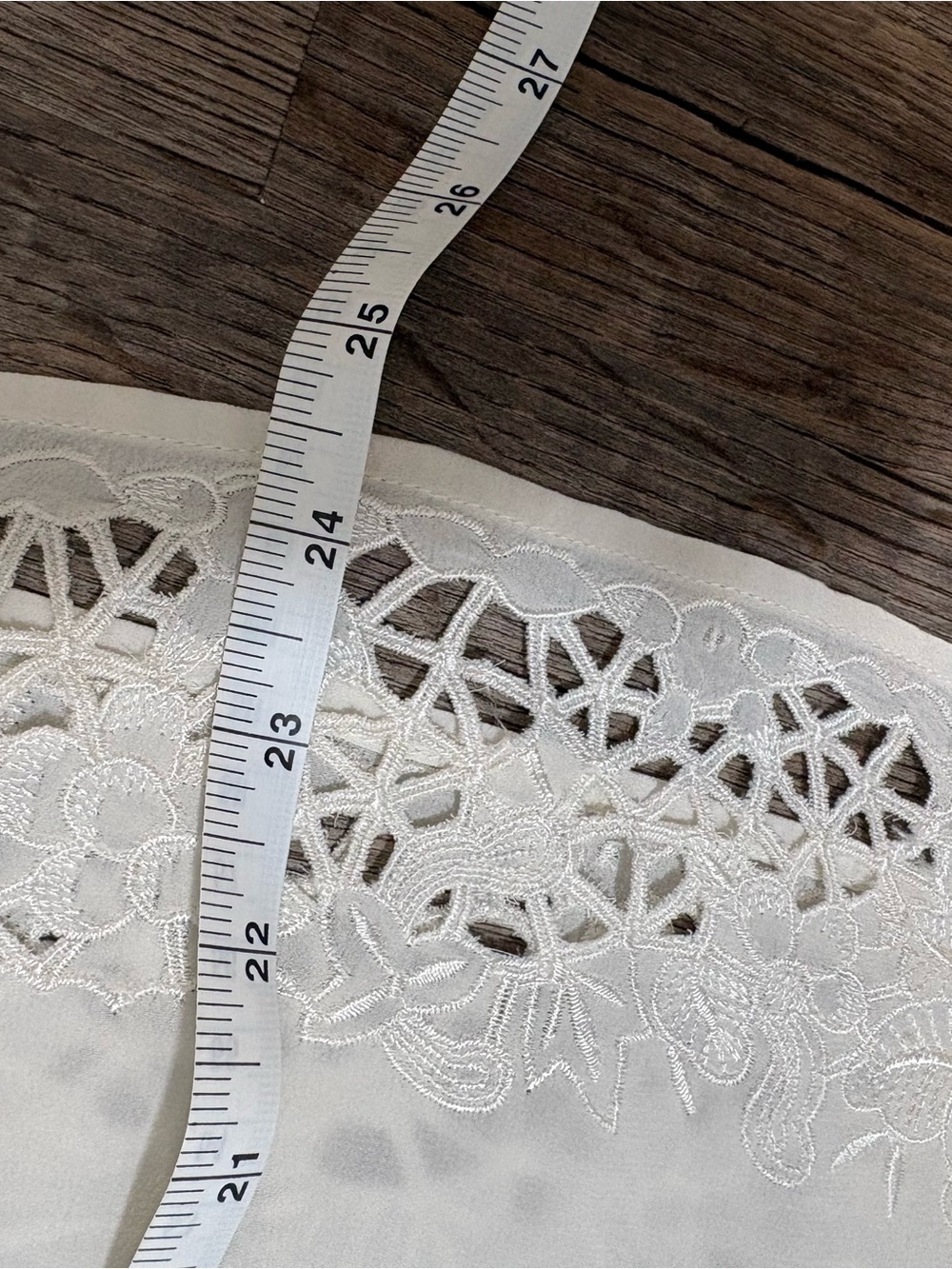 Joie Silk Cream Embroidered Cutwork Sleeveless Top - Picture 8 of 12